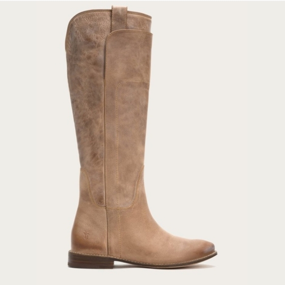 FRYE Paige Tall Riding Boot - Tan - Picture 1 of 16
